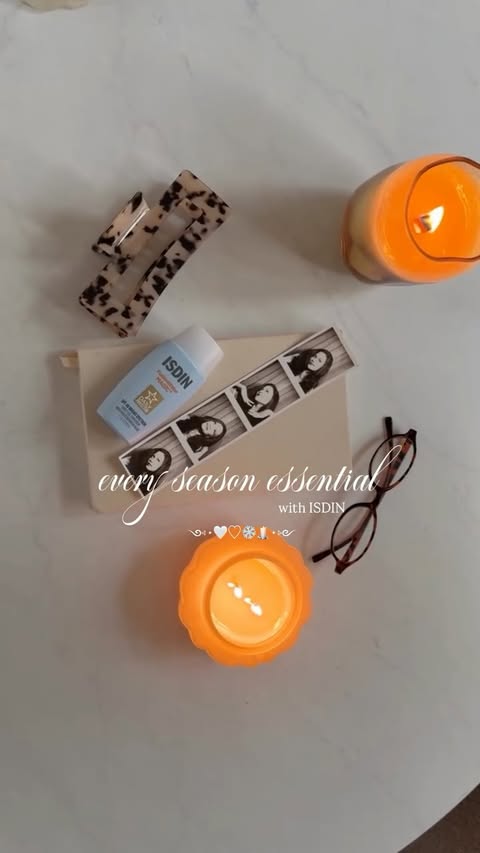 Instagram post by @safiie.bulhak for ISDIN. Caption reads: cozy winter days ༺˖𓍢.໋ ❄️💌✧˚༻
always remembering....