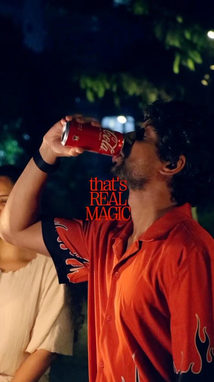 Instagram post by @arenavitch for Coca-Cola India. Caption reads: Here’s to a year full of love and magic. ✨

The....