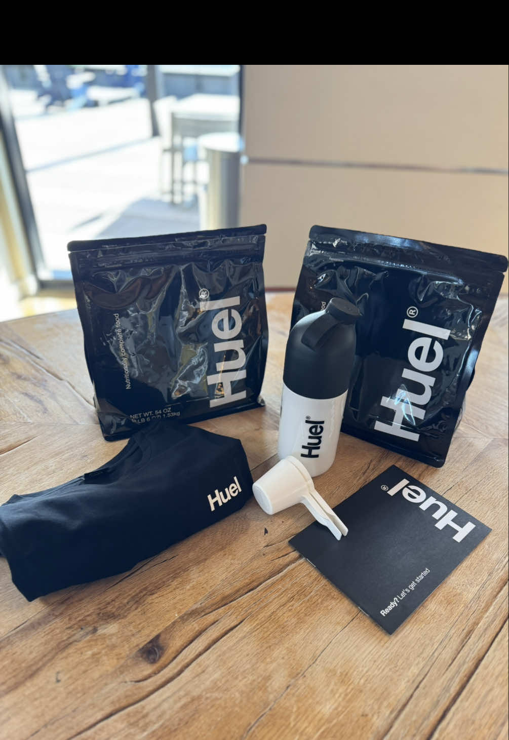 TikTok post by @nafeesat_official for Huel. Caption reads: @Huel USA #mealreplacements #smoothie #huel [...].