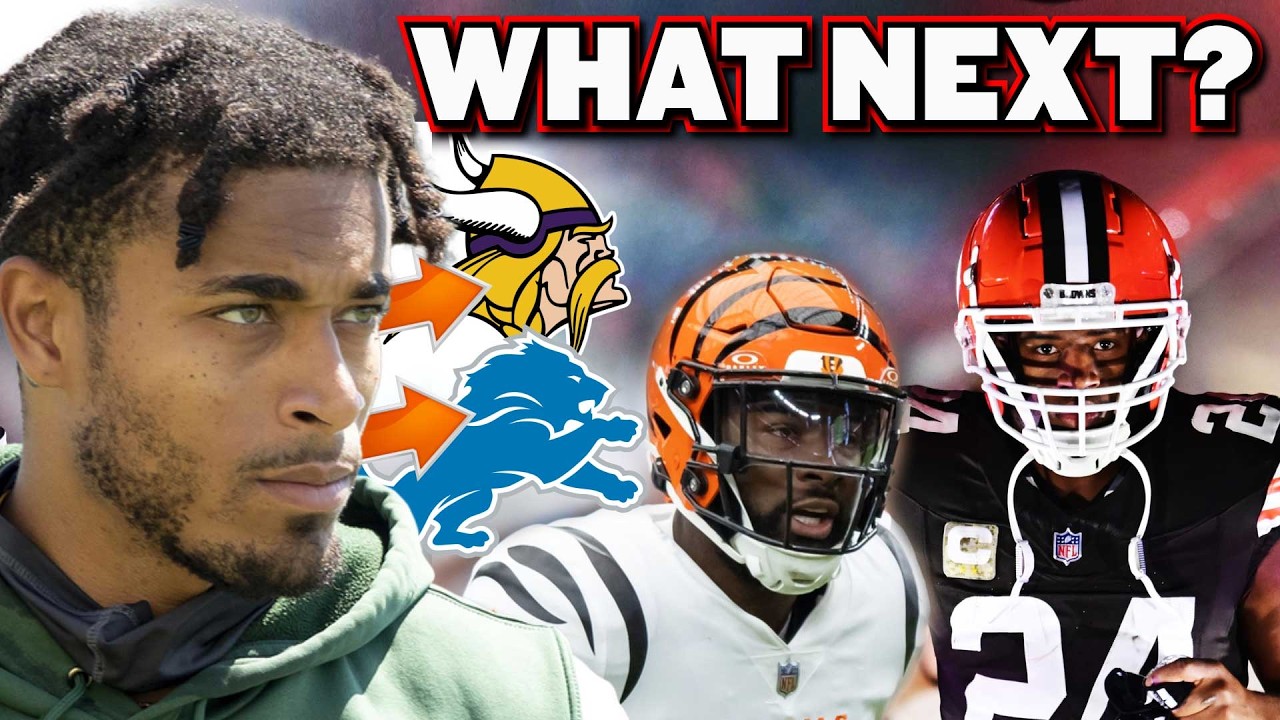 YouTube post by @thatsgoodsports for Ridge. Caption reads: Two Surprise Releases, an Arrest & A NFL Signing.