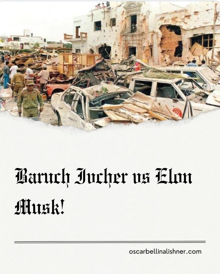 Instagram post by @oscarbellina for SpaceX. Caption reads: Baruch Ivcher vs Elon Musk Part1 When I was a kid....