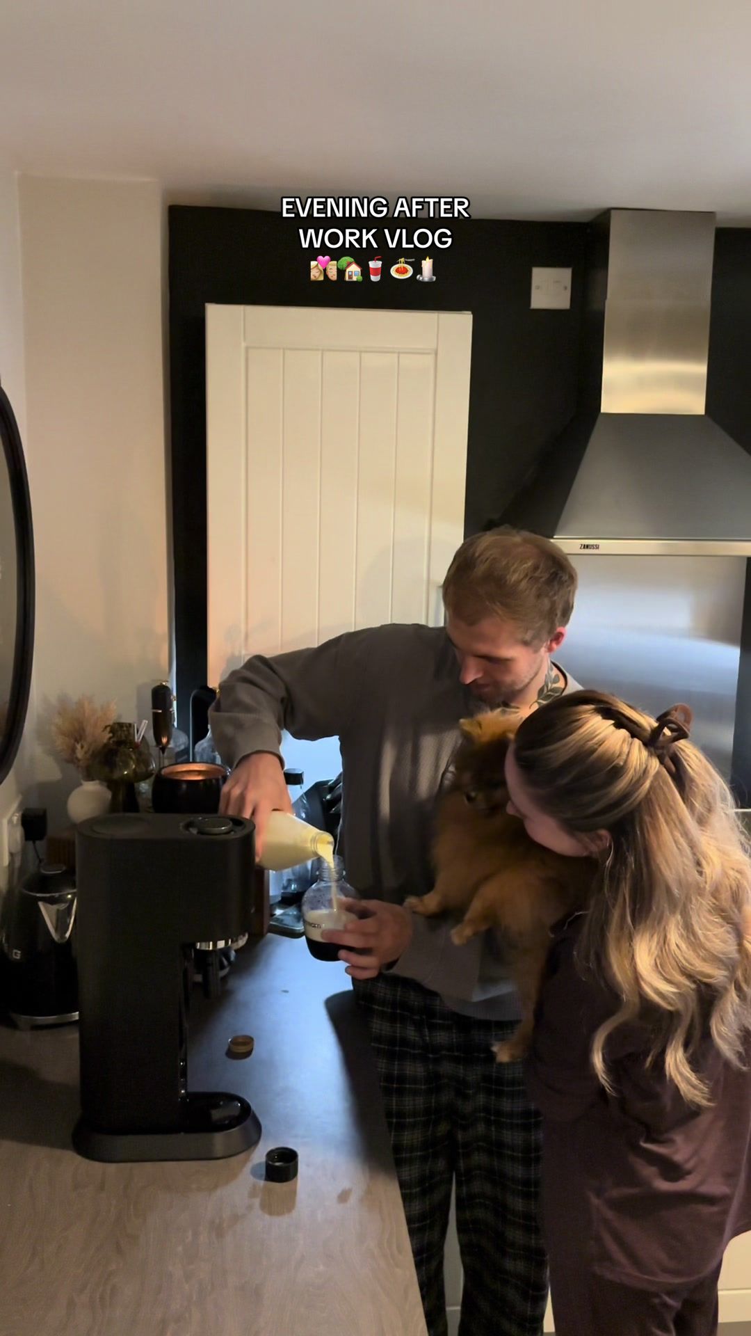 TikTok post by @molliesco for SodaStream. Caption reads: [...] MILK for their date night? 🥲👀🥤@Sodastream....