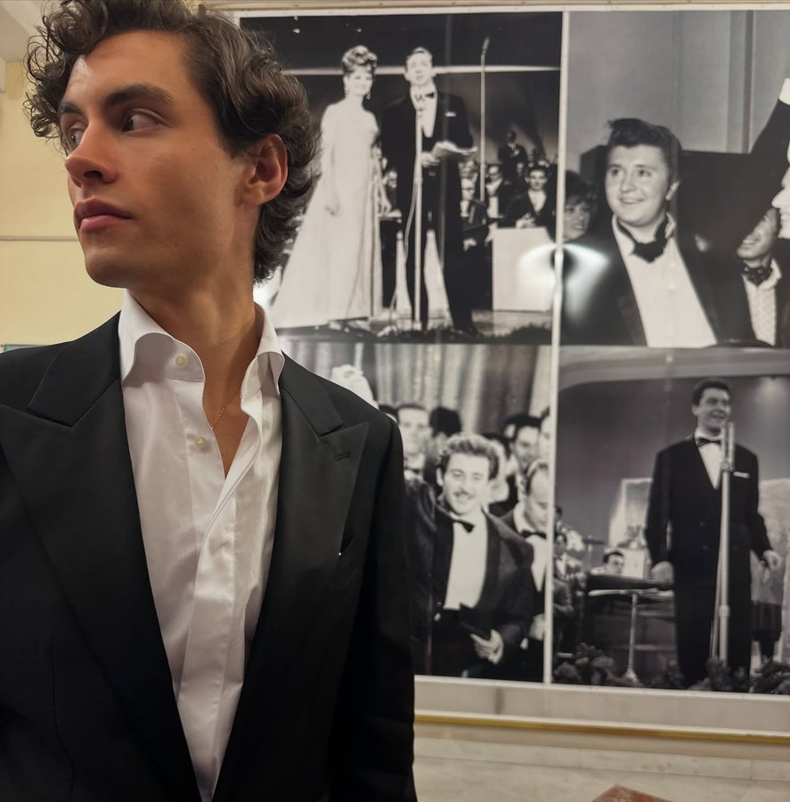 Instagram post by @nikolajmemola for Suzuki. Caption reads: #Sanremo2025 #Suzuki @suzuki_italia.