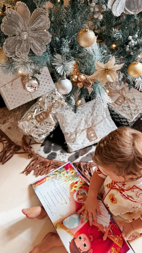 Instagram post by @bentleys_digital.diary for StoryBug. Caption reads: Christmas books being read, presents are starting....