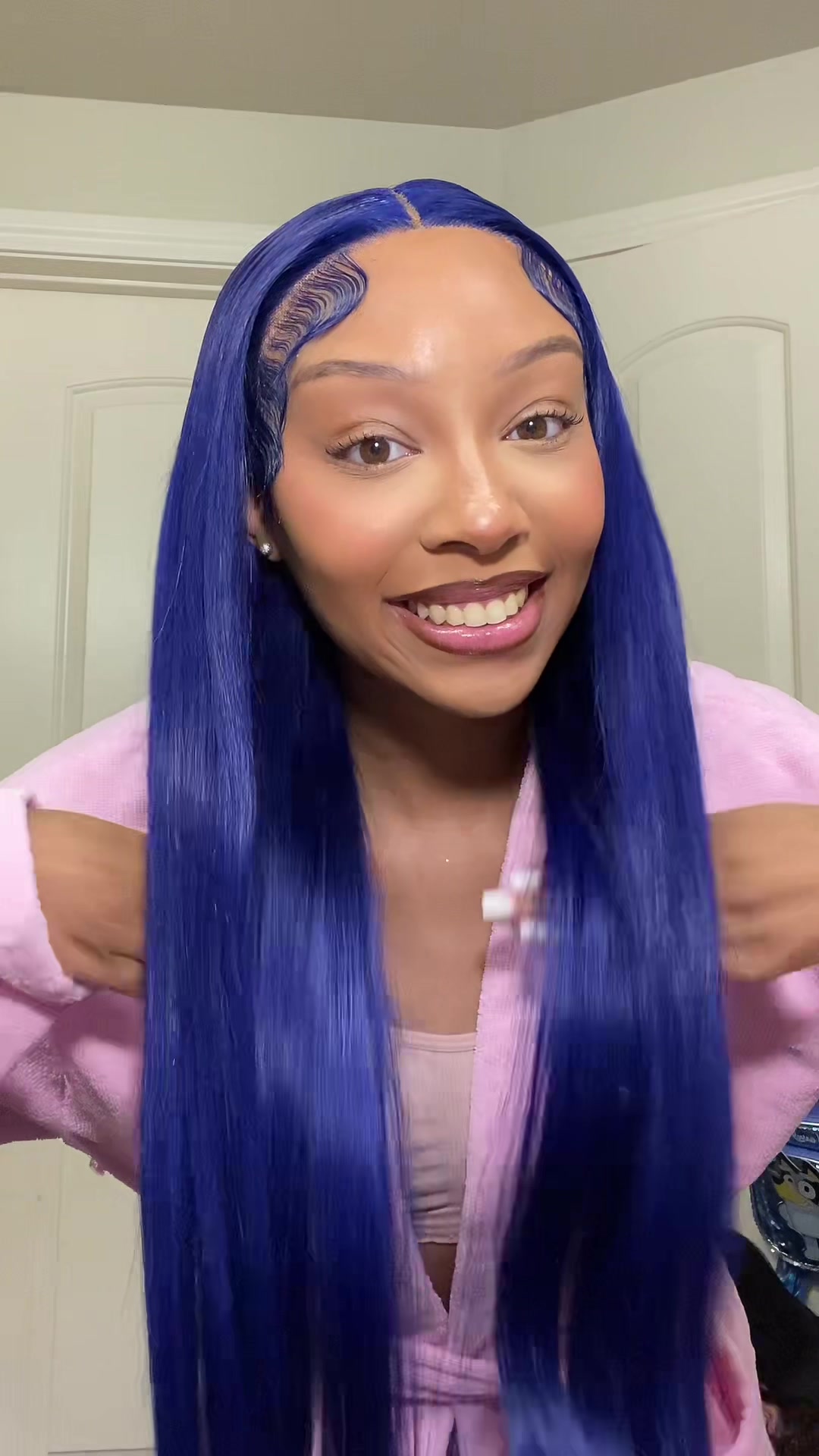 TikTok post by @jaaygotjokess for Eullair. Caption reads: @eullair hair @eullair Hair @eullair hair shop....