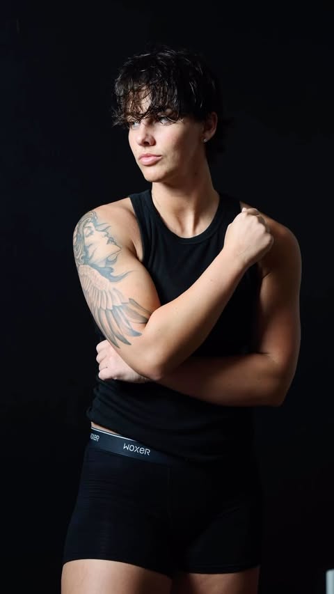 Instagram post by @courtney33nelson for Woxer Underwear. Caption reads: Always love working with my favorite boxer brand....