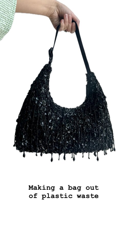 Instagram post by @paula_votteler for GOT BAG. Caption reads: [...] beads onto the T-Shape mini bag by @gotbag.....