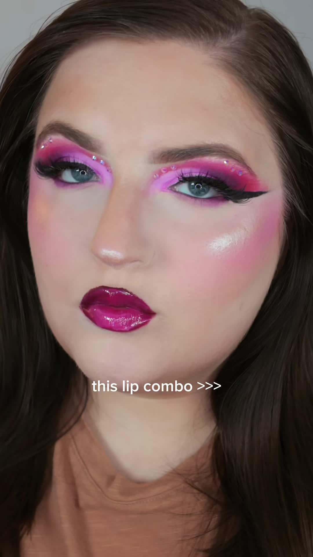 TikTok post by @makeupbyliz._ for Yva Expressions. Caption reads: [...] #lips #makeuptok #makeuptutorial @Yva....