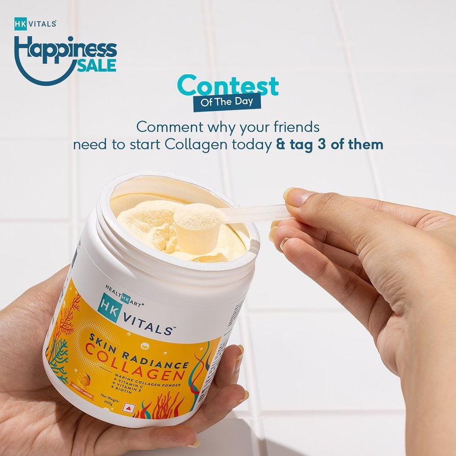 Instagram post by @hkvitals for HealthKart. Caption reads: Giveaway alert! 

Contest number 3

Participate in....