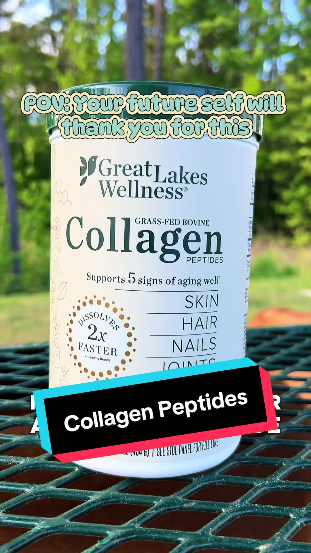 TikTok post by @kostlund for Great Lakes Wellness. Caption reads: [...] #tiktokshopstockup @Great Lakes Wellness.