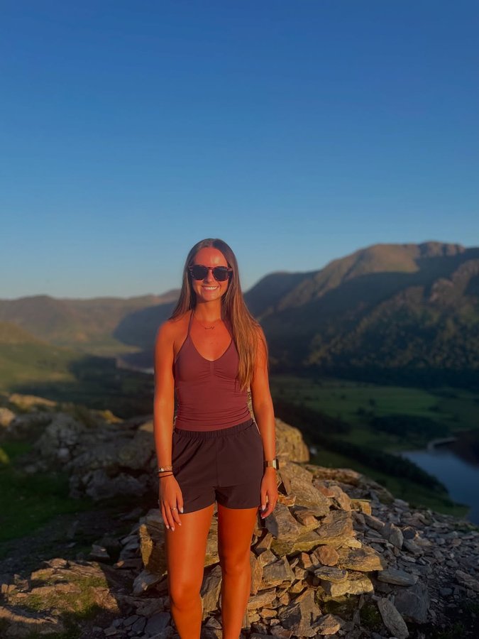 Instagram post by @ems_outdoors_ for ACAI Outdoorwear. Caption reads: 📍Rannerdale Knotts 

A gorgeous sunset hike on....