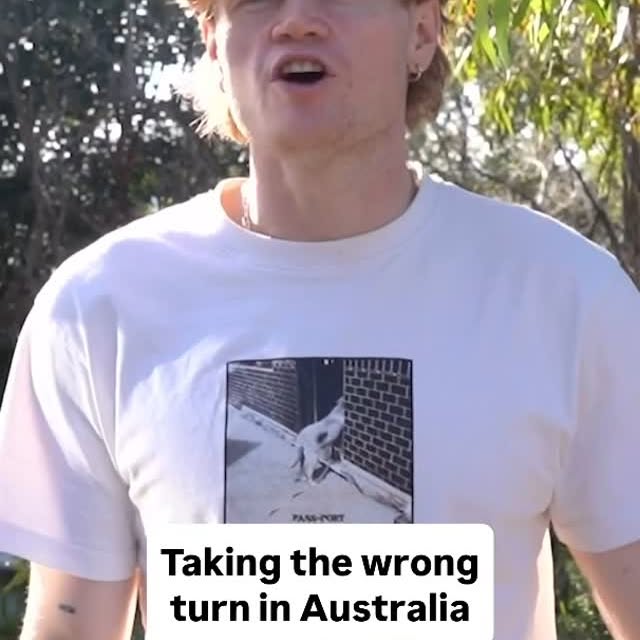 Instagram post by @fairbairnfilms for Telstra. Caption reads: Taking the wrong turn in Australia #ad.