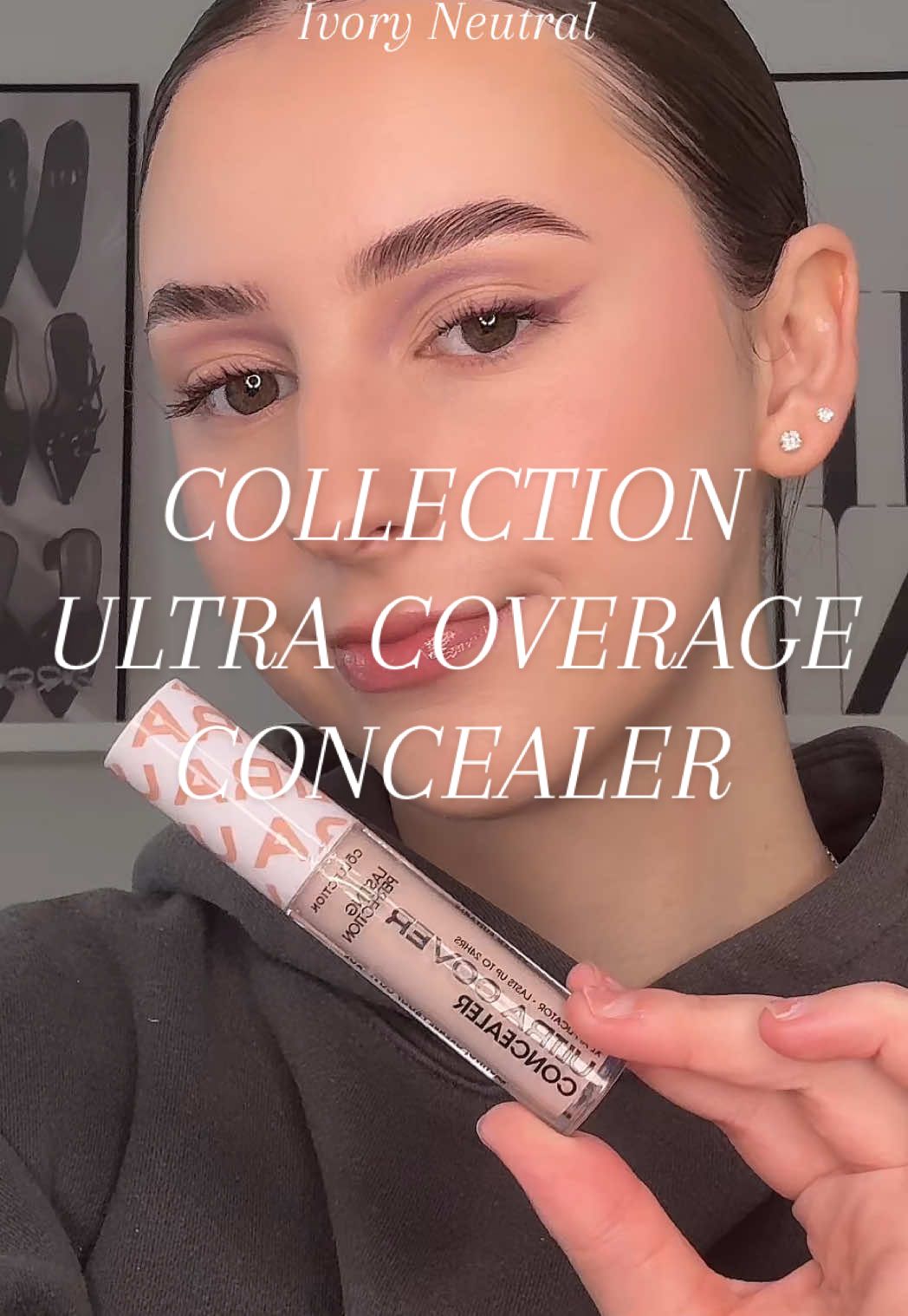 TikTok post by @klb.cosmetics for Collection Cosmetics. Caption reads: Such a good concealer!! @collectioncosmetics....