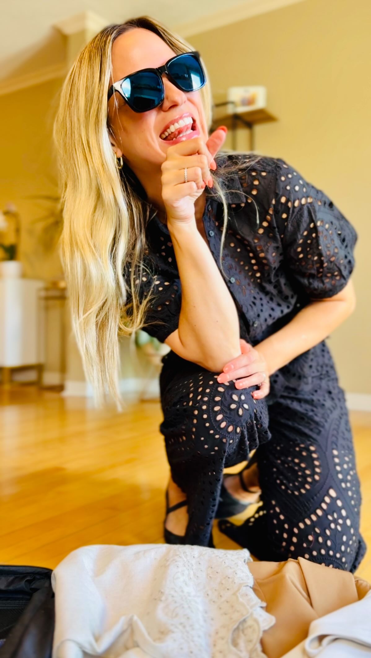 Instagram post by @jess.can.eat for Suzy Shier. Caption reads: Match - set - slayyyy ! ☀️....