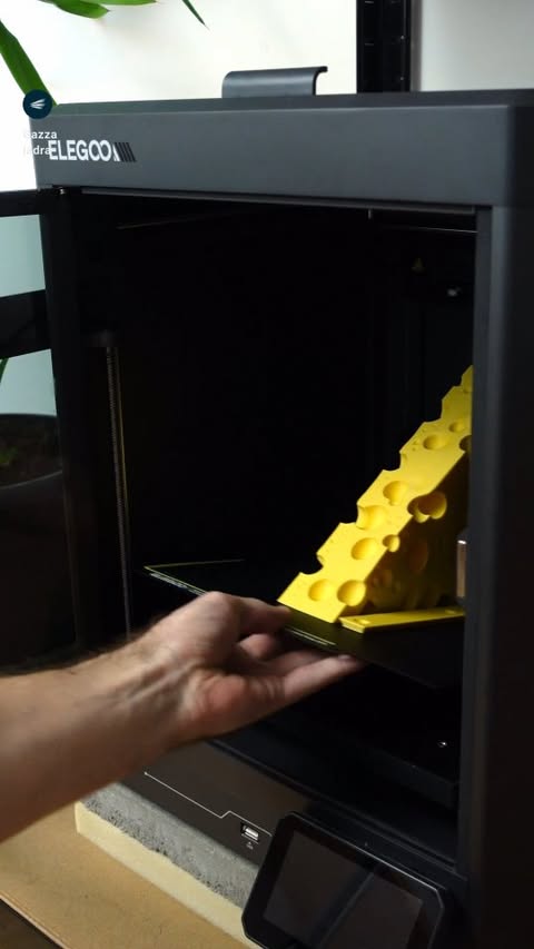 Instagram post by @gazzaladradesign for ELEGOO. Caption reads: [...] quality on my Centauri Carbon from @elegoo....