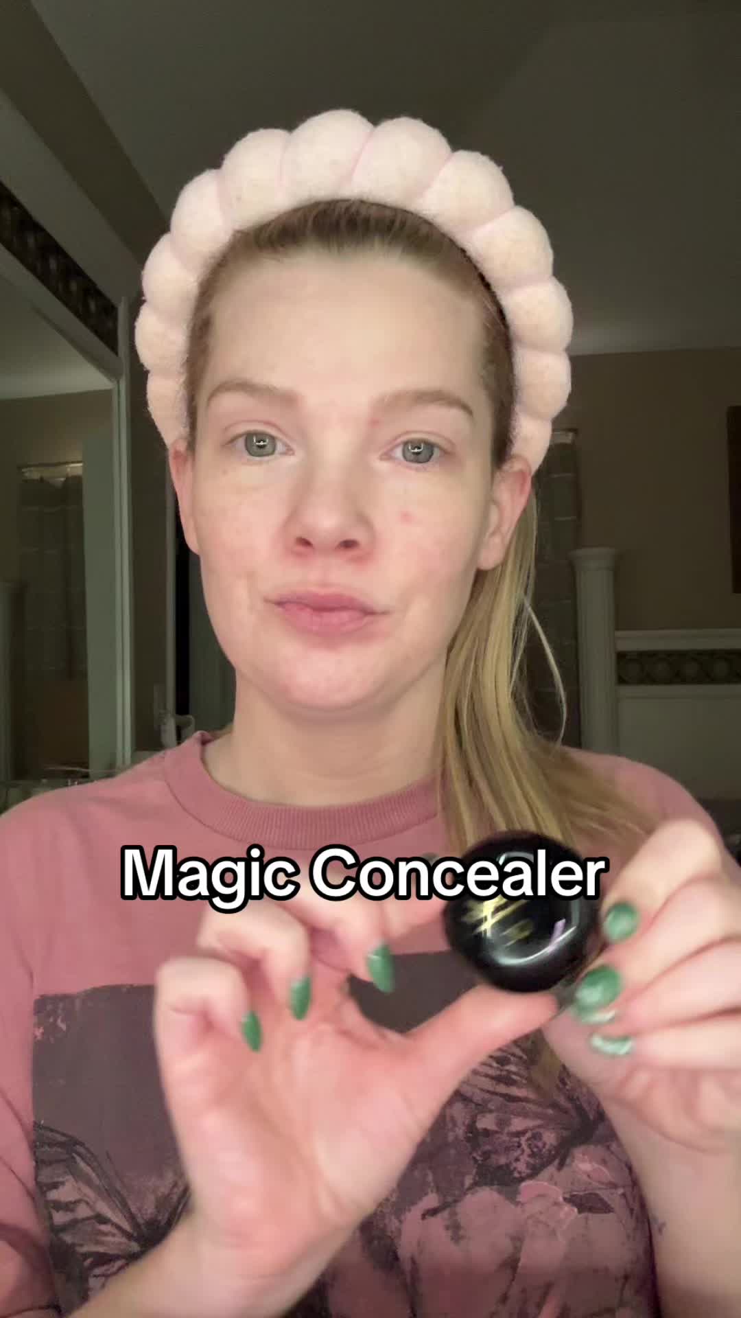 TikTok post by @krystal_girlmom for Page Vine. Caption reads: [...] long lasting, and full coverage! @PAGE VINE....