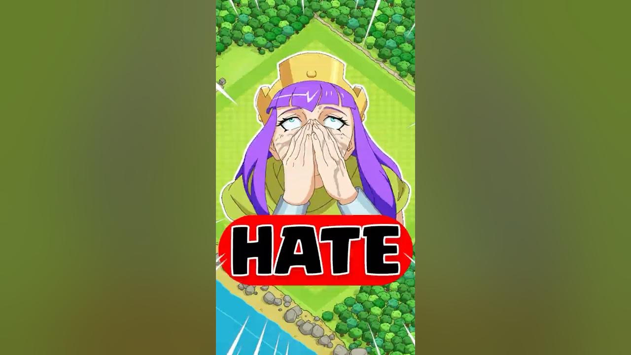 YouTube post by @draqclashofclans for Clash Royale eSports. Caption reads: Top 3 Things Players Hate in Clash of Clans!.