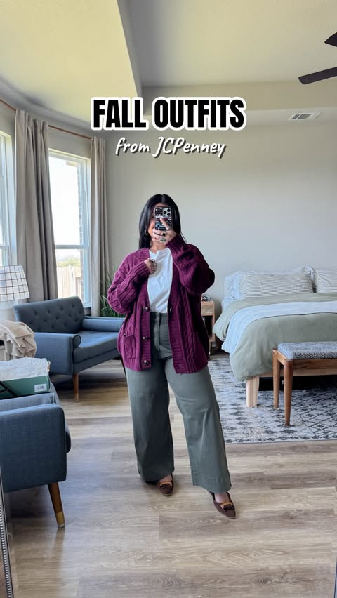 Instagram post by @kristlelauren for JCPenney. Caption reads: [...] sweaters, and comfy bottoms, all from....