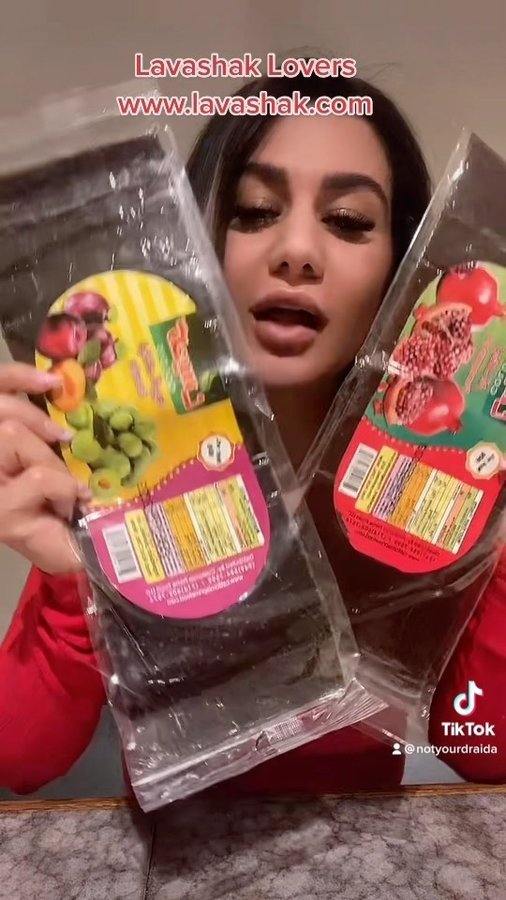 Instagram post by @notyourdraida for Lavashak. Caption reads: USE CODE AIDA30 FOR $ OFF 🥰😍what’s your....