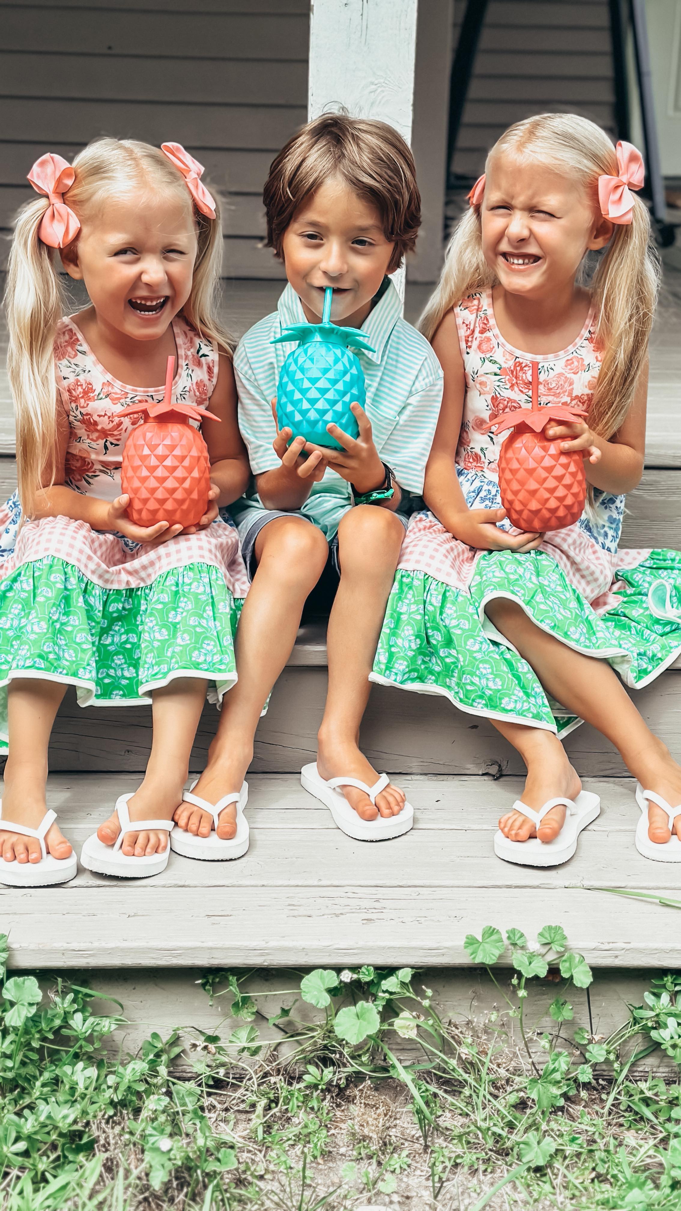 Instagram post by @the.becktriplets for Rtic Outdoors. Caption reads: The COOLEST idea for family travel! 🏝️

Bring an....