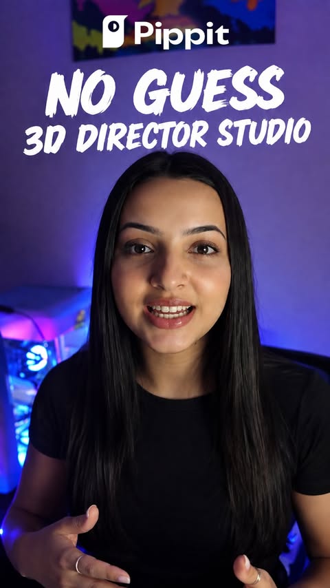 Instagram post by @ouiamsalhi for Pippit. Caption reads: [...] cinematic visuals just got easier with....