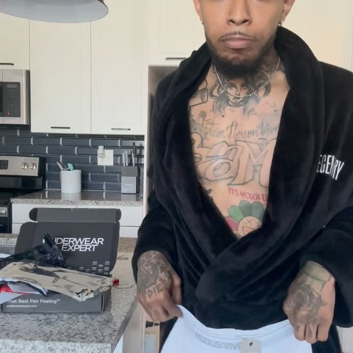 Instagram post by @just_ruff for Underwear Expert. Caption reads: Happy Tuesday! Want your own box in the mail with....