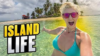 YouTube post by @onherbike for Outback Motortek. Caption reads: CASTAWAY! ∣ My Isolated San Blas Islands Escape -....