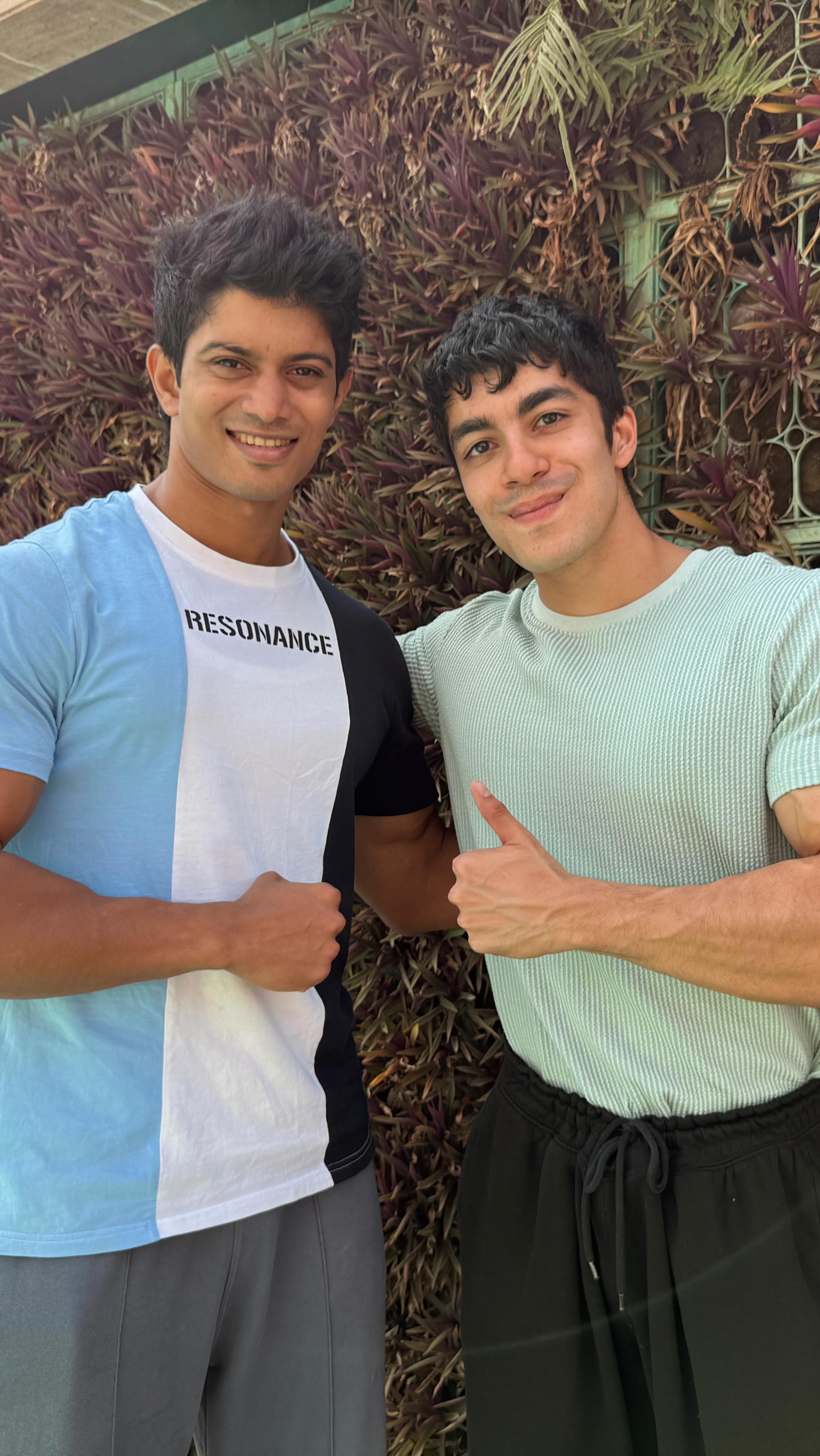 Instagram post by @saketgokhale for MuscleBlaze. Caption reads: For Deon.