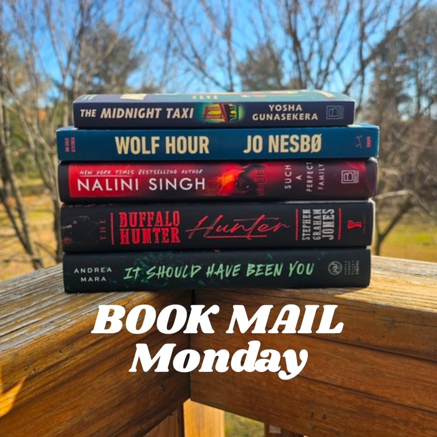 Instagram post by @reading2escape for Berkley Publishing Group. Caption reads: 2026 book mail is making it's way to my front door....