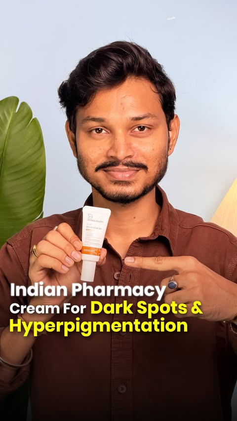 Instagram post by @worldvanquish03 for Dermatouch. Caption reads: [...] stubborn dark spots se pareshan? Try....