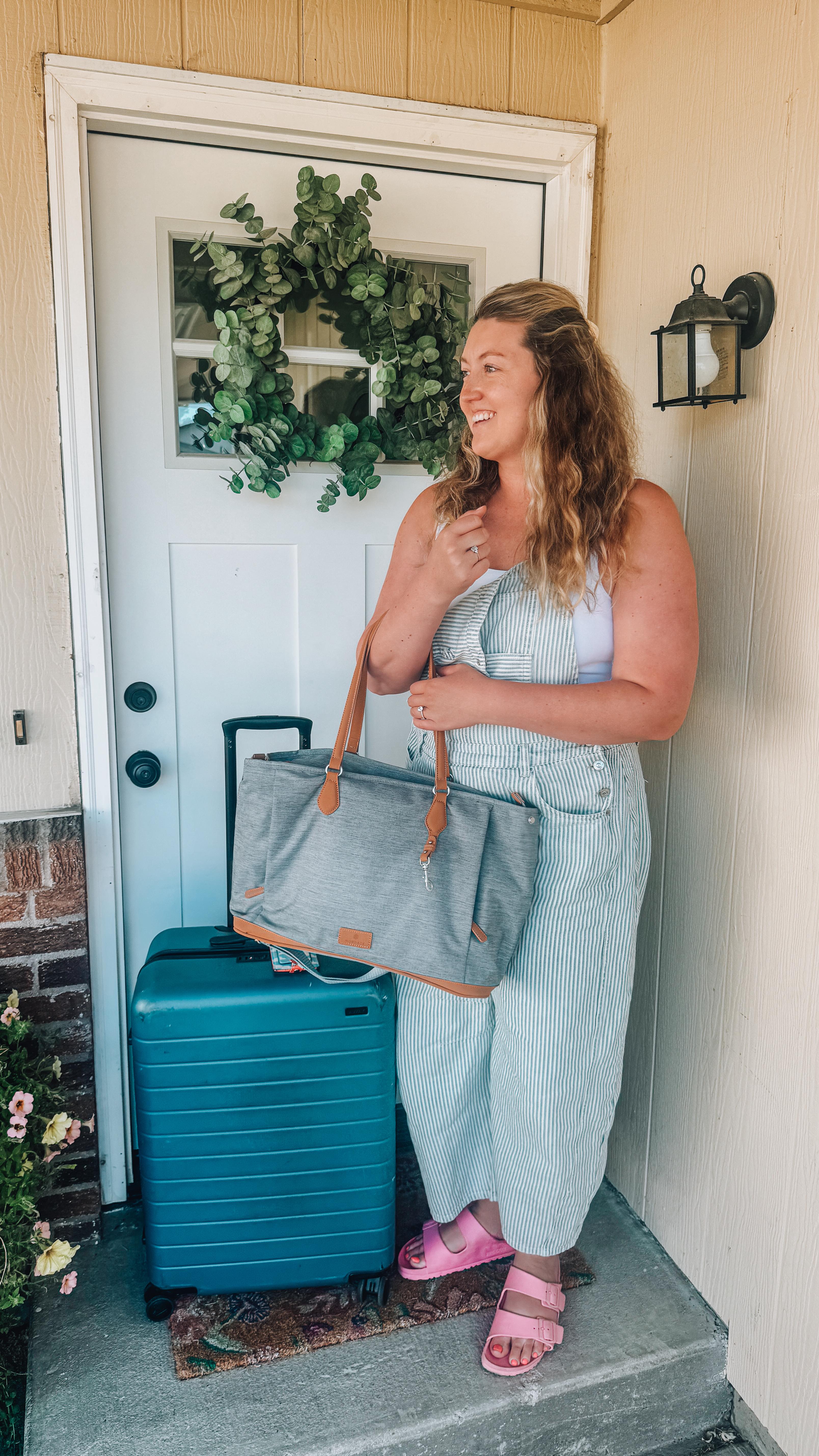 Instagram post by @travelingspud for Nordace. Caption reads: I already swear by @nordaceofficial’s backpack and....