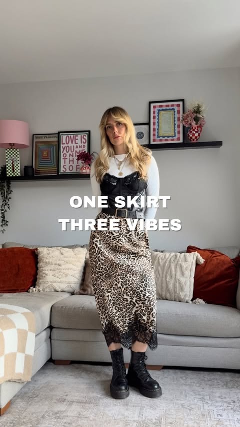 Instagram post by @doylediary for Needs No Label. Caption reads: [...] three ways to wear it 🐆🤎

skirt -....