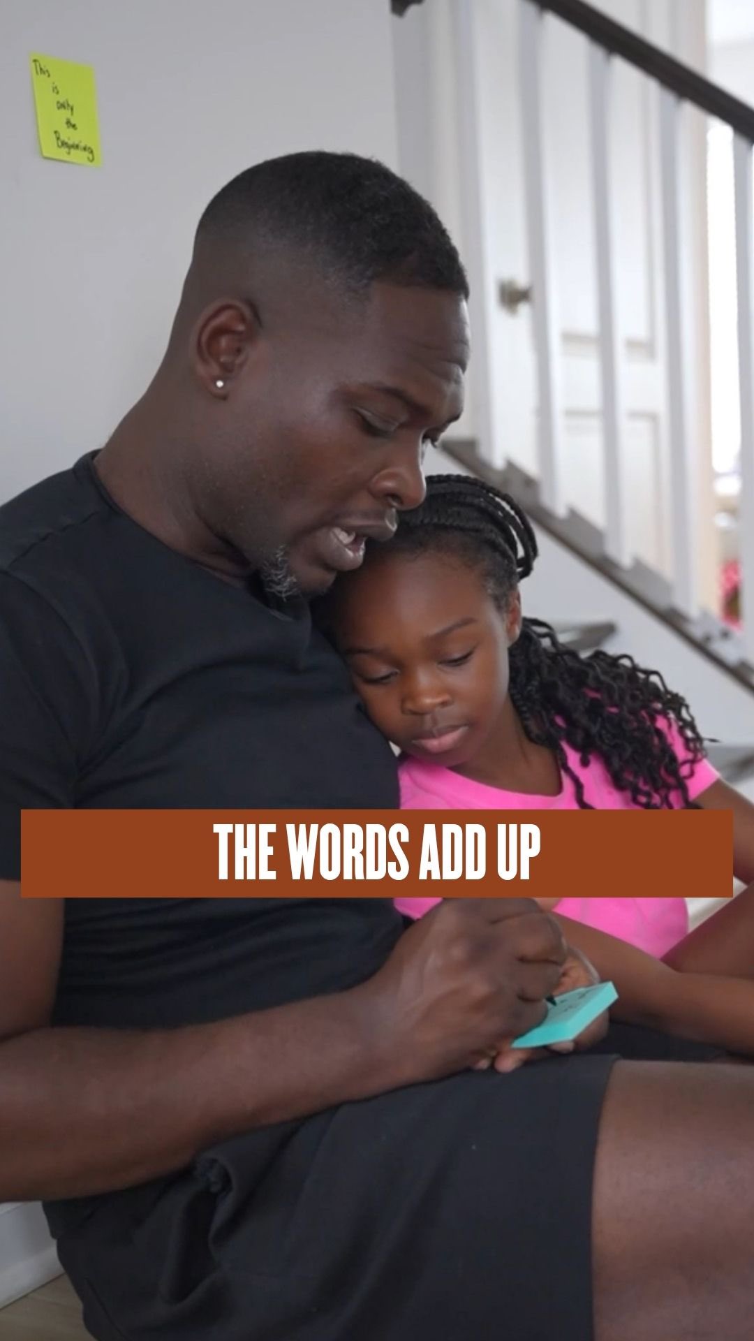 Instagram post by @kiergaines for Post-it. Caption reads: #ad Originally, I just wanted to be a good daddy....