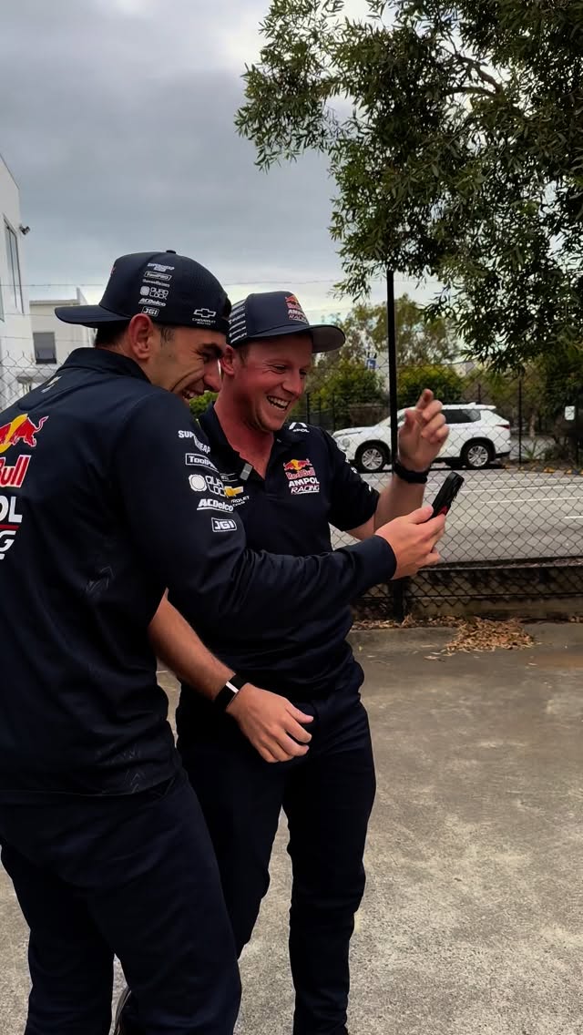 Instagram post by @redbullampolracing for Red Bull. Caption reads: [...] below and we’ll reveal! 💬 #RedBullAmpol.