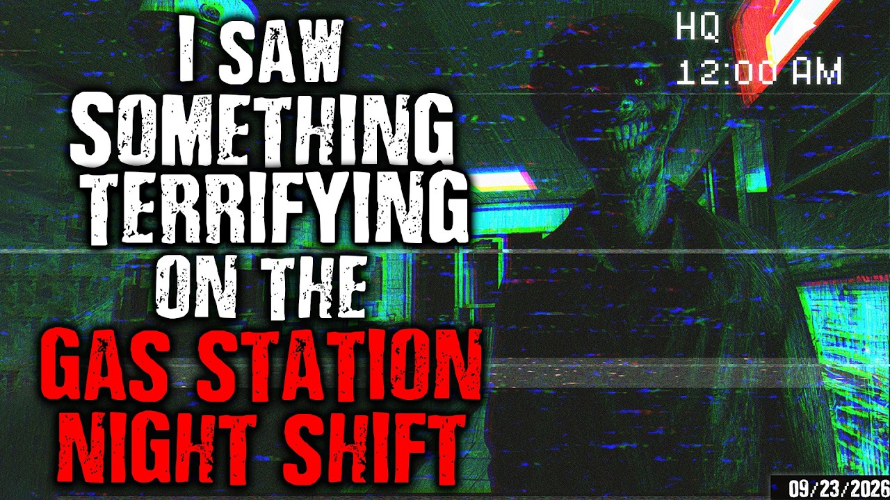 YouTube post by @Darksomnium for TubeBuddy. Caption reads: I Saw Something Terrifying on the Gas Station....