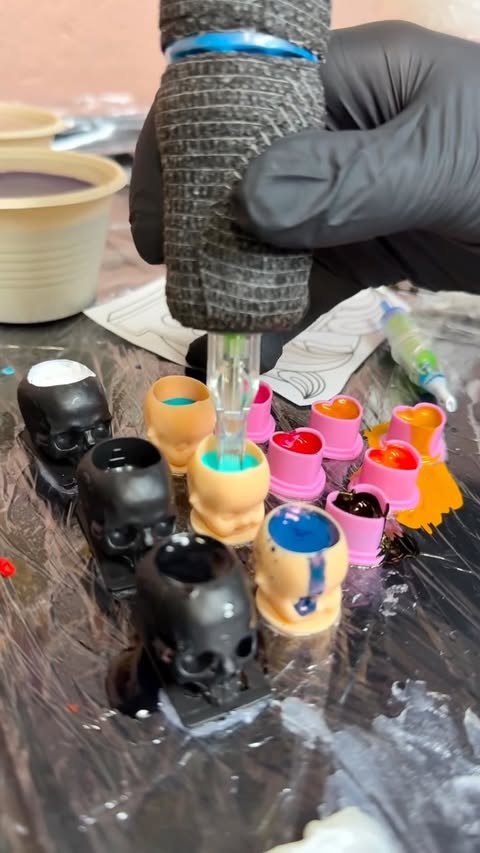 Instagram post by @keelyglitters for Killer Ink Limited. Caption reads: @killerinktattoo kindly gifted me these super cute....