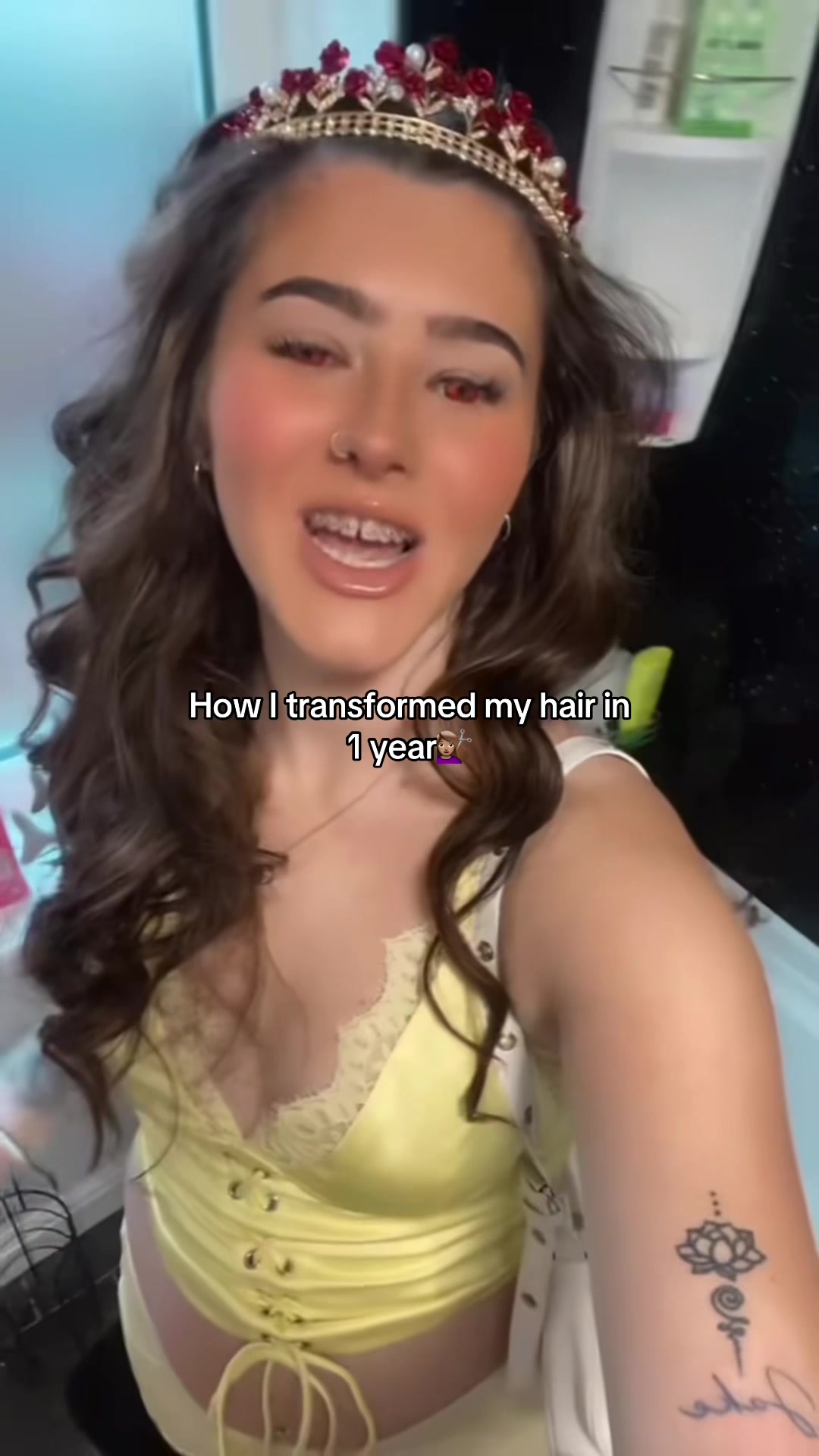 TikTok post by @georgiahoban for Hair Syrup. Caption reads: Apply,leave for 3 hours,wash, repeat 1x per week....