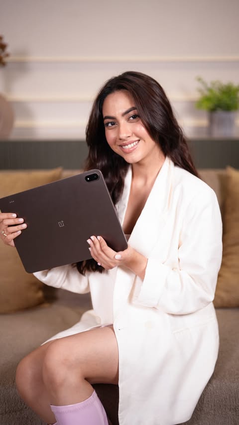 Instagram post by @reemshaikh for OnePlus. Caption reads: [...] Lately, I’ve been using the OnePlus Pad 4....