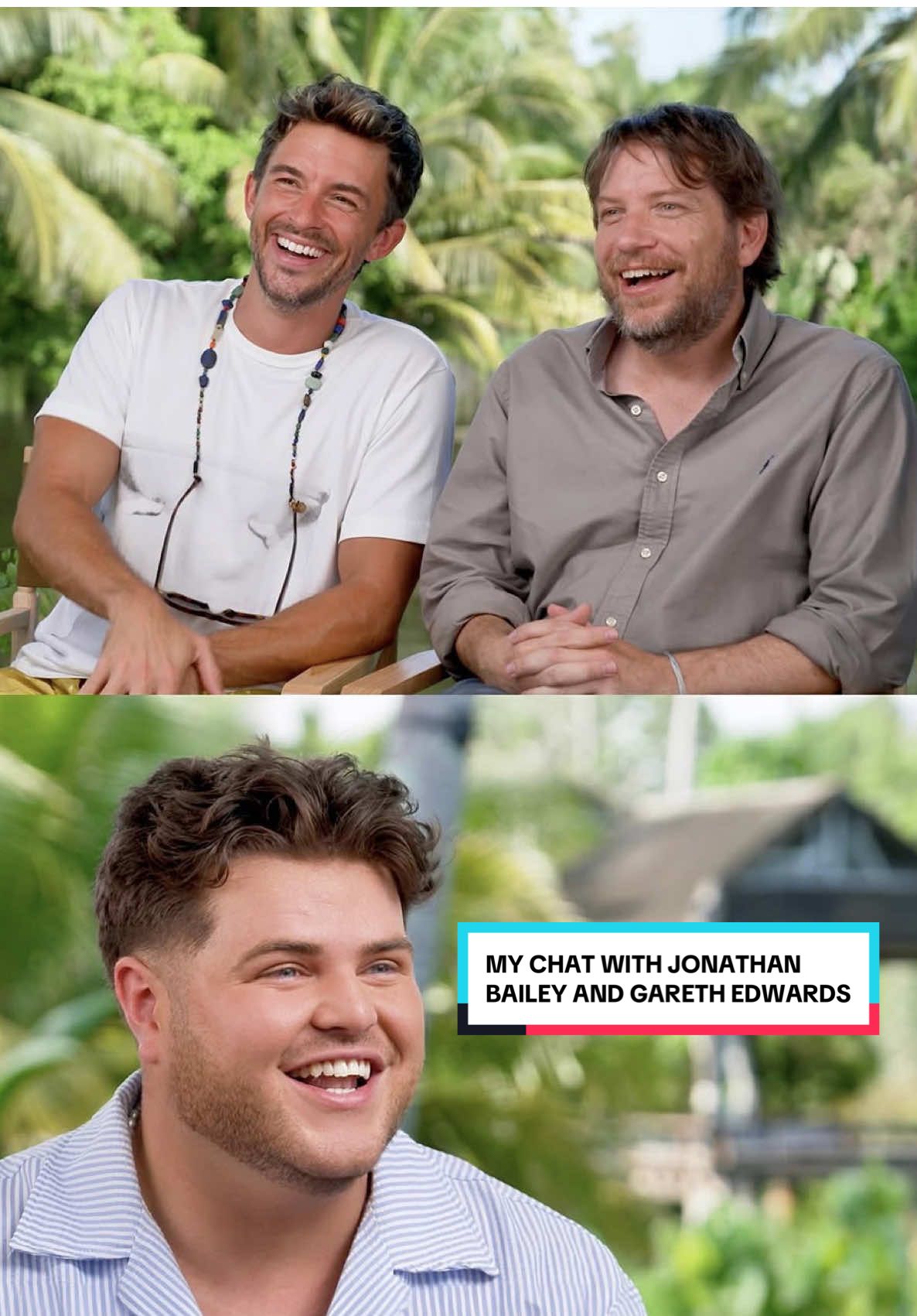 TikTok post by @morganmjames for Jurassic World. Caption reads: WAIT for the ending… 🤯 - it was such an honour to....