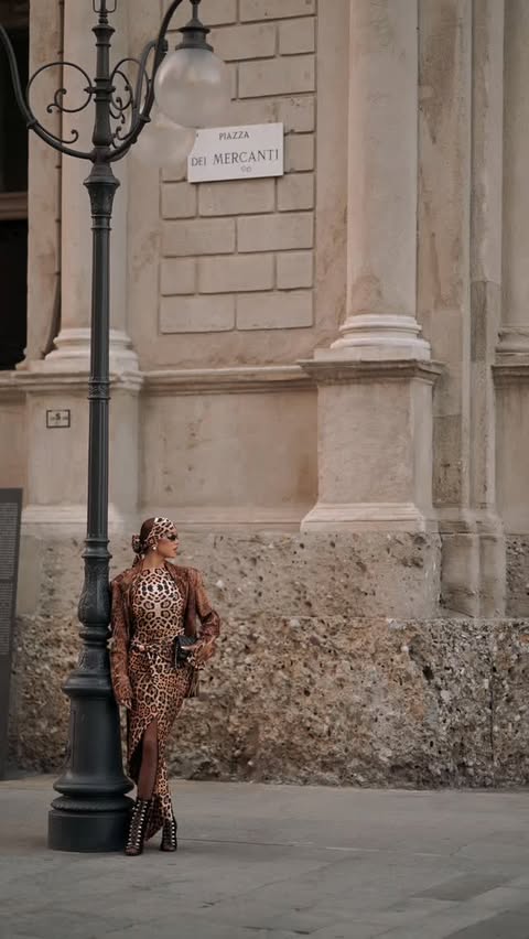 Instagram post by @alinaceusan for Roberto Cavalli. Caption reads: [...] @marionnaud_rom #ad #robertocavalli #mfw....