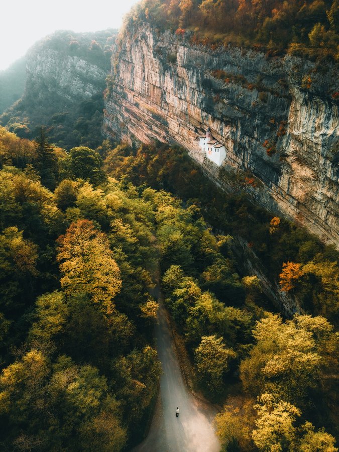 Instagram post by @giuliogroebert for Visit Trentino. Caption reads: [...] a chapel…

Eremo di San Colombano in....