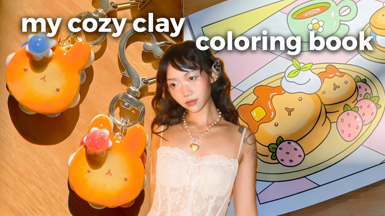 YouTube post by @tammydinh for AnkerMake. Caption reads: Turning My Clay Characters Into a Coloring Book ....