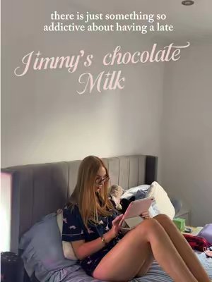 TikTok post by @hopecantrill for Jimmy's Iced Coffee. Caption reads: @Jimmy’s Iced Coffee for the best late night treat....