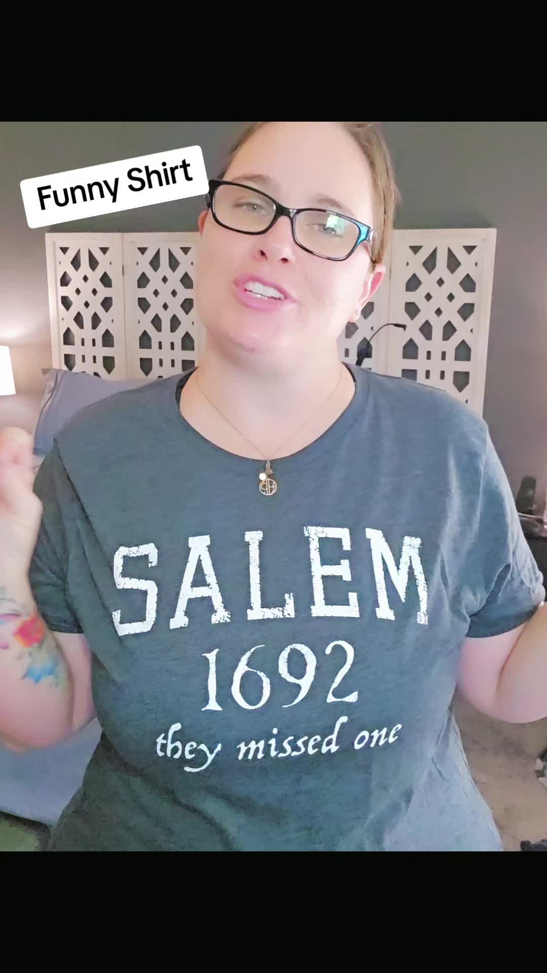 TikTok post by @erinleigh724 for Crazy Dog TShirts. Caption reads: [...] 1692 they missed one shirt feom @Crazy Dog....