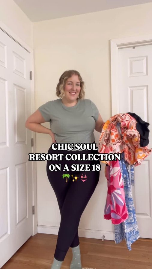 Instagram post by an influencer for Chic Soul. Caption reads: Chic Soul Resort Collection 2.0 is [...].