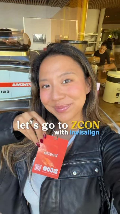 Instagram post by @angelicasong for Invisalign. Caption reads: A great smile can change your life (really). Spent....