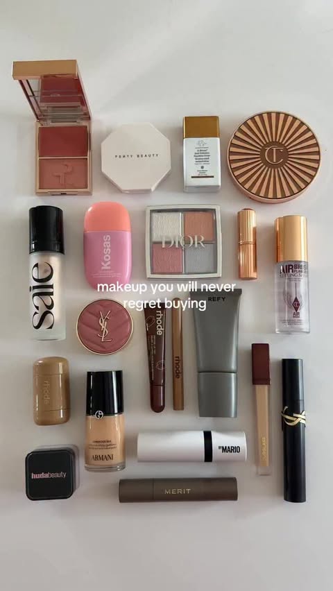 Instagram post by @carrieanne_ for MERIT. Caption reads: makeup you will never regret buying! 💘 inc my....