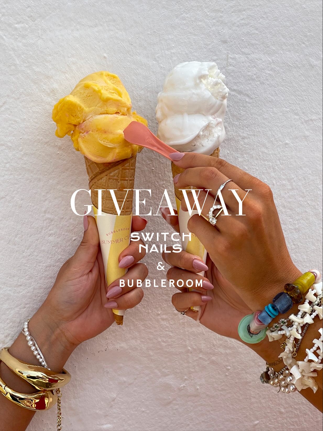 Instagram post by @switchnailsbrand for Bubbleroom. Caption reads: GIVEAWAY - @switchnailsbrand x BUBBLEROOM

Win the....