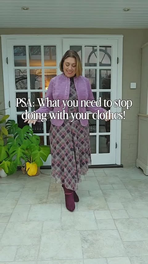 Instagram post by an influencer for Joe Browns. Caption reads: [...] boots and lilac jackets all @joebrowns AD....