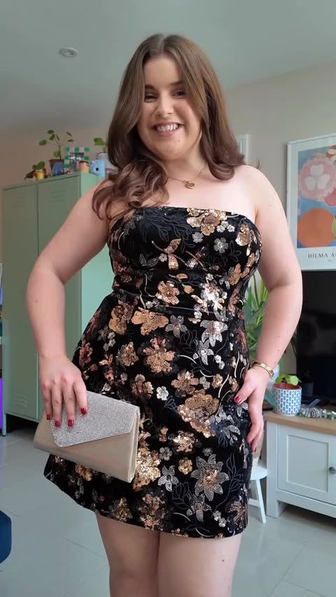 Instagram post by @itsabinunn for Club L London. Caption reads: she’s party season ready! 🤭🪩🌙✨

Comment SHOP....